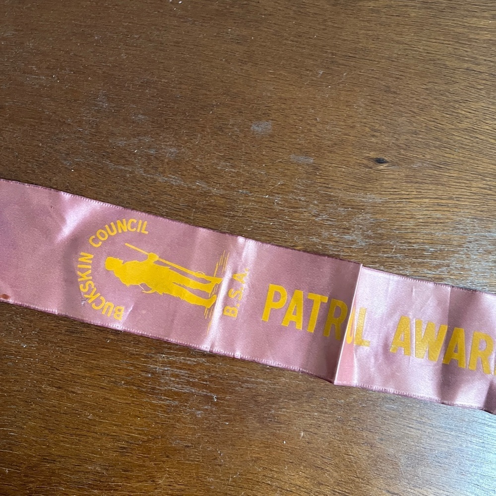 Vintage 1959 Boy Scouts of America Patrol Award Camp O Ree Ribbon - Picture 2 of 4